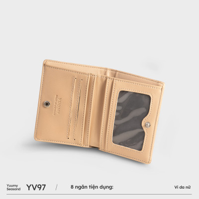 Ví Yuumy ( Thời trang nữ xinh xắn kéo khóa cách điệu - Ví da Seasand YV97 )
