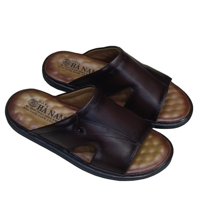 Dép Nam Quai Ngang HÀ NAM Da Bò Thật Cao Cấp DNA2202