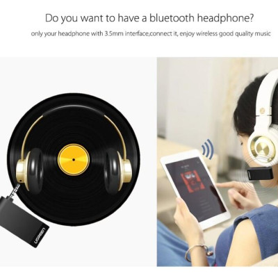 Ugreen UG30348MM114TK BT 4.1 màu Đen Thiết bị nhận âm thanh Bluetooth có Micro - HÀNG CHÍNH HÃNG