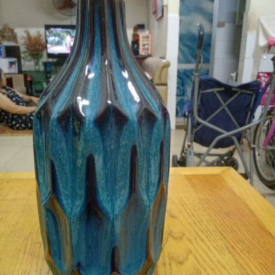 Lọ cắm hoa men hỏa biến gốm sứ Bát Tràng