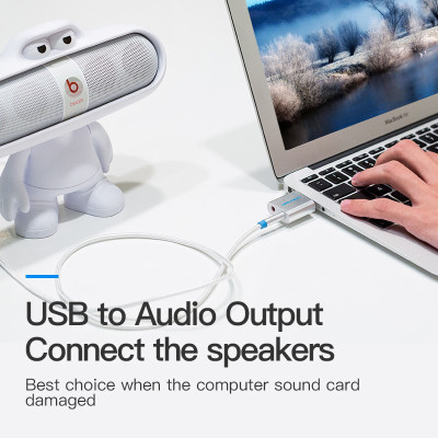 Sound card âm thanh USB 7.1 CH cho máy tính PC - Hàng Nhập Khẩu