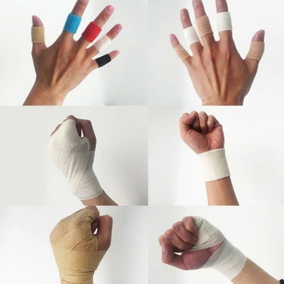 COMBO 2 CUỘN Băng Keo Thể Thao Tự Dính Đá Bóng Cuốn Cổ Chân Cổ Tay Cao Su Non Vải Chống Chấn Thương - Giao Màu Ngẫu Nhiên