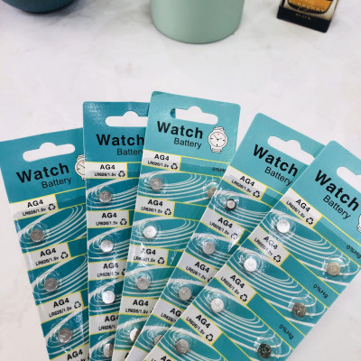 Vỉ pin đồng hồ phổ thông AG4 - 626 - 377A ( 1 vỉ 10 viên pin),phù hợp cho nhiều loại đồng hồ phổ thông hoặc đồ chơi.