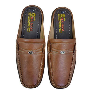 Dép Bít Mũi Nam HÀ NAM Da Bò Thật Cao Cấp GSB20132