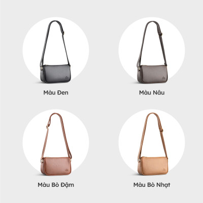 Túi Lata ( Thời trang nữ đi chơi size 21 - Túi đeo chéo da HN119 )