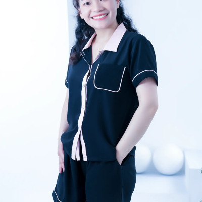 Quần đùi Pijama LMcation Alia - Màu đen