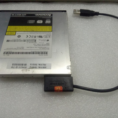 Cáp chuyển ổ DVD laptop ra cổng USB - Cable DVD to USB - Hàng chính hãng