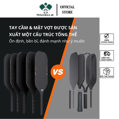 [Hoả tốc] Vợt pickleball Carbon T700 cao cấp phù hợp cho mọi người - Tặng kèm 2 trái banh Pickleball