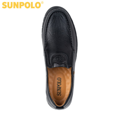 Giày mọi nam da bò SUNPOLO CS5074 Có 2 phiên bản màu