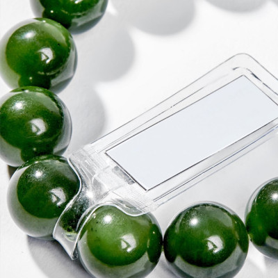 Vòng Tay Phong Thủy Nam Đá Ngọc Bích (15mm) Mệnh Mộc, Hỏa Ngọc Quý Gemstones