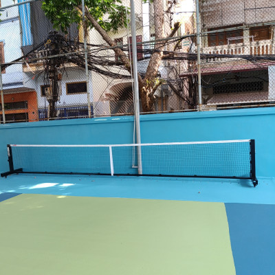 Trụ Pickleball 303704 thép 80x80 chính hãng tiêu chuẩn thi đấu chuyên nghiệp