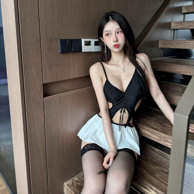 Cosplay Nữ Sinh Cutout Gợi Cảm ,Váy Ngủ Hóa Trang Nữ Sinh Sexy Quyến Rũ Và Gợi Cảm, Đồ Ngủ Cosplay C078