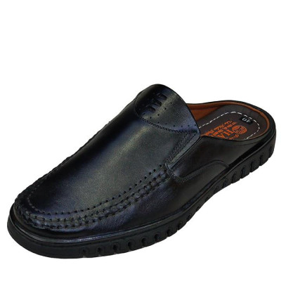 Dép Bít Mũi Nam Da Bò Thật TiTi ĐÔ Cao Cấp GSB2066d