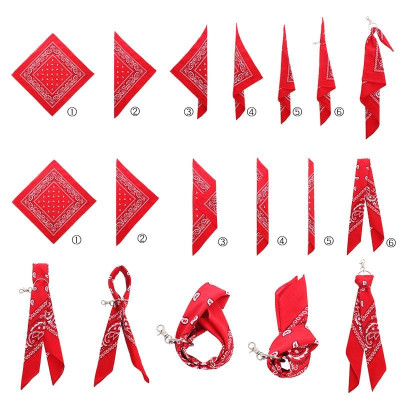 Khăn bandana màu mới kèm móc chain (theo lựa chọn)