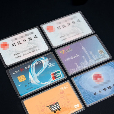 SET 2 Vỏ Bọc Thẻ Căn Cước Công Dân PVC Bán Trong Suốt Đựng CCCD Bằng Lái Xe Thẻ Ngân Hàng Card ATM