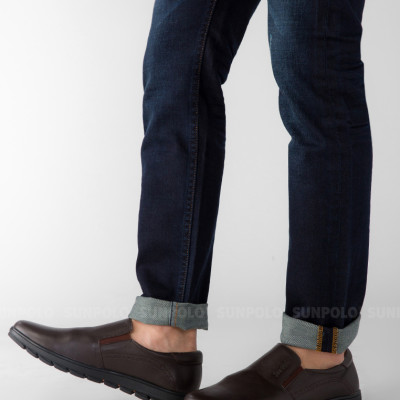 Giày Nam, Giày Lười Da Bò Cao Cấp SUNPOLO SUMU05 (Đen, Nâu)