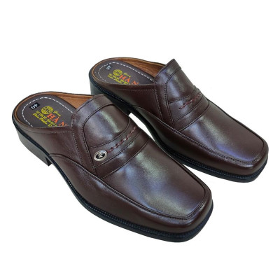 Dép Bít Mũi Nam Da Bò Thật TiTi ĐÔ Cao Cấp GSB20136