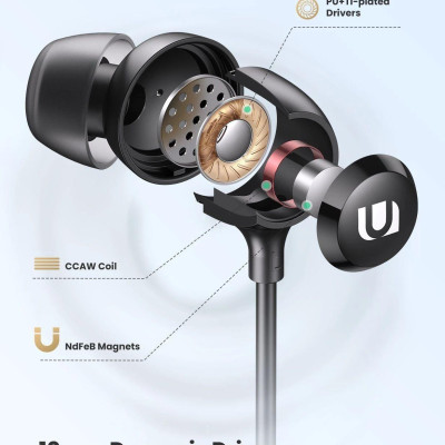 Ugreen UG80655EP104TK 1.15M đầu  dành cho apple Lightning Mfi tai nghe nhét tai - HÀNG CHÍNH HÃNG
