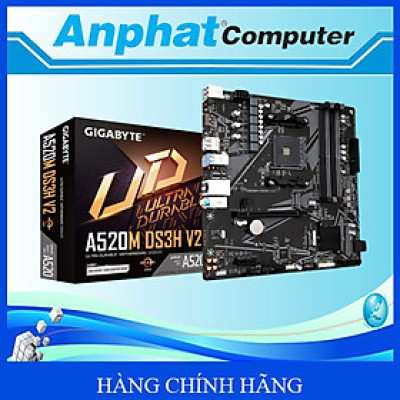 Bo Mạch Chủ Main Gigabyte A520M DS3H V2 Socket AM4 - Hàng Chính Hãng