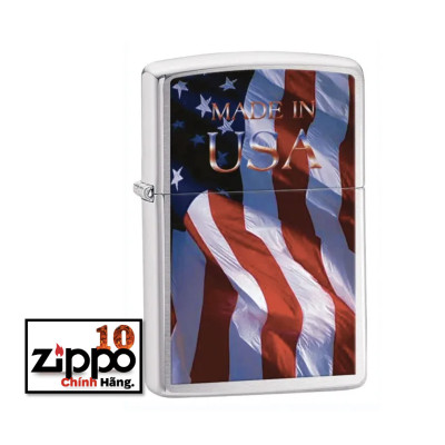 Bật lửa Zippo 24797 Quốc Kỳ Mỹ - Made in USA - Chính Hãng 100%