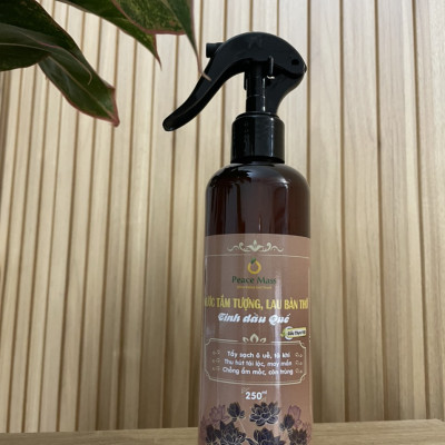 Nước tắm tượng phật, lau bàn thờ tinh dầu quế Peace Mass 250ml