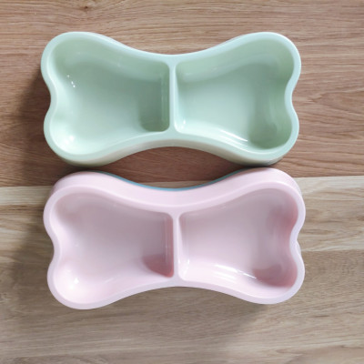 Bát Đôi Cho Chó Mèo Hình Khúc Xương