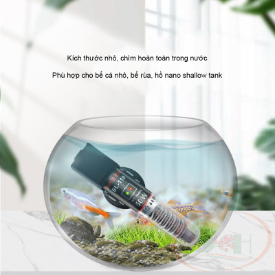 Sưởi QuanLong Mini Heating Rod 25W, 50W làm ấm nước bể cá tép thủy sinh nano