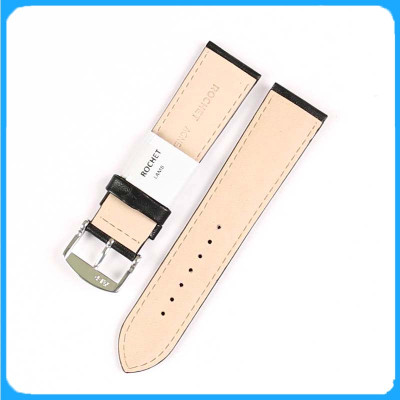 Dây Da Đồng Hồ ZRC Pháp Dòng SCREEN Da Bê Màu Đen