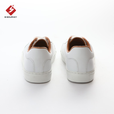 Giày Sneaker da bò màu trắng SIGOURNEY giày thể thao nam TT-001 bảo hành 18 tháng