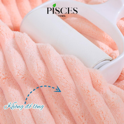 Khăn Tắm Lớn PISCES TOWEL 70x140cm Mềm Mại Thấm Hút Mồ Hôi, Khăn Gia Đình Thể Thao Tập Yoga Gym