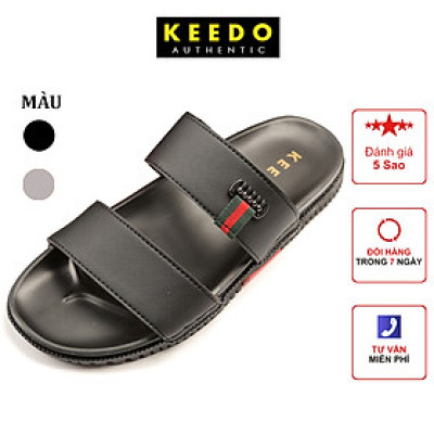 Dép nam đẹp hai quai cao cấp KEEDO KD2803 Full Box