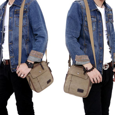 Túi đeo chéo đeo vai nam vải canvas cao cấp phong cách mới