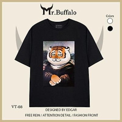 Áo Thun tay lỡ Hổ Cosplay nghệ thuật Mr.Buffalo