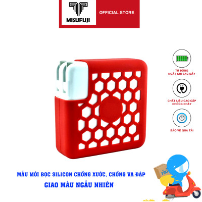 Adapter Sạc dành cho Macbook Pro Macbook Air 2012 2013 2014 2015 2016 - Mẫu mới bọc Silicon chống xước chống va đập - Hàng Nhập Khẩu MISU3212 New Seal