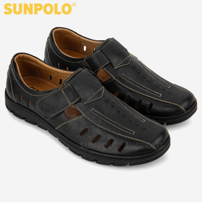 Giày Rọ Nam Da Bò SUNPOLO STA681 (Đen, Nâu)