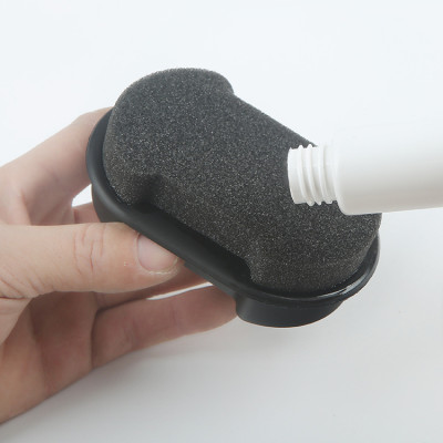 Com bo dụng cụ làm sạch giày - Miếng xi mút + sáp lau đánh bóng giày, dép, đa năng và tiện lợi