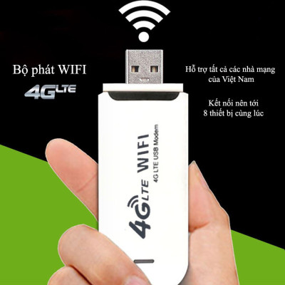 Cục phát wifi từ sim 3G, 4G USB Modem ,USB phát Wifi 4G LTE từ Sim 4G, Dcom phát wifi tốc độ cao, phủ sóng rộng- Hàng Nhập Khẩu