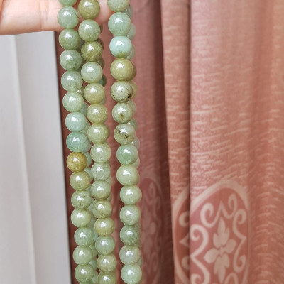 Vòng Chuỗi đeo Cổ Đá cẩm thạch tự nhiên hạt to size 9mm Màu xanh ngọc dầu bóng mượt đẹp nữ đeo cổ nhẹ nhàng mát của đá tự nhiên tâm bình yên Món quà tặng Mẹ và người thân và cho chính bản thân mình ý nghĩa ạ