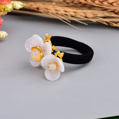 Dây buộc tóc cổ trang cao cấp M68 NASI thun cột tóc nữ đẹp quý phái đồ cột tóc chế tác sắc xảo sang trọng phụ kiện tóc co giãn tốt