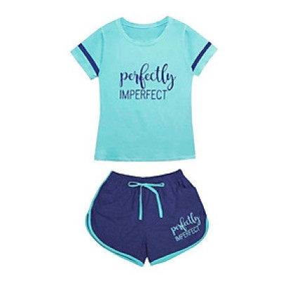 Đồ bộ short nữ mùa hè  chất thun coton xịn cao cấp Size M  (T ừ 40kg -50 kg) 02