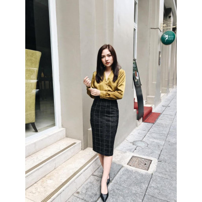 Áo sơ mi lụa nữ kiểu 2NDDATE TOP018M