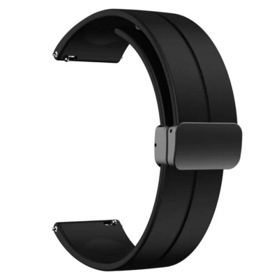 Dây silicon khoá nam châm màu đen dành cho đồng hồ Vivowatch 5