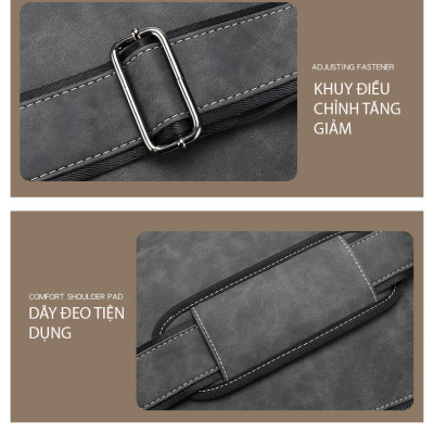 Túi đeo chéo nam DA BÒ THẬT phong cách mới  - BEE GEE DCN9252G