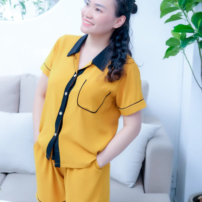 Quần đùi Pijama LMcation Alia - Màu vàng cam