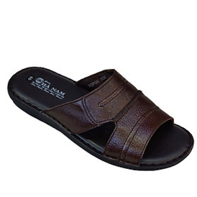 Dép Nam Quai Ngang Da Bò Thật TiTi ĐÔ Cao Cấp DNA2115d