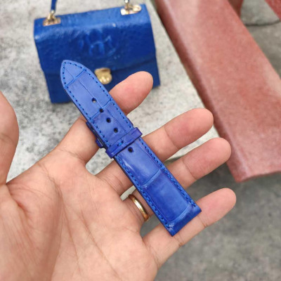 Dây đồng hồ da cá sấu thật 