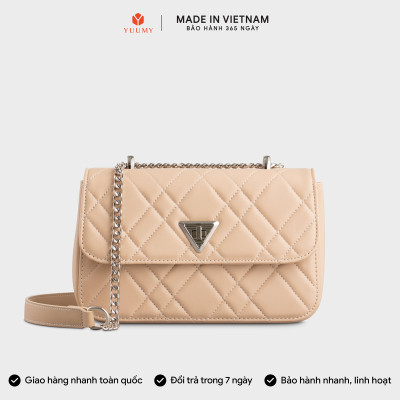Túi Yuumy ( Thời trang nữ họa tiết chần chỉ size 24 - Túi đeo chéo da Seasand YN279 )