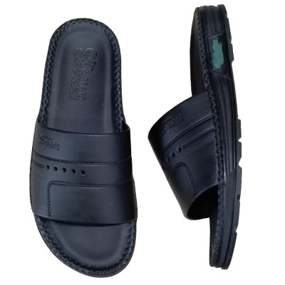 Dép Nam Da Bò HA NAM Đế Siêu Nhẹ Khâu Chỉ Toàn Bộ DNA22040