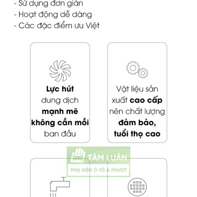 Hút nước bể cá, dụng cụ thay nước bể cá, hút cặn bể cá, dụng cụ bơm hút chất lỏng đa năng TÂM LUÂN Chổi lau tẩm dầu