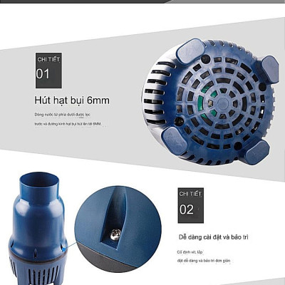 Máy bơm nước hồ cá Koi Jebao LP22000 175W, 22000L/Hr cao cấp